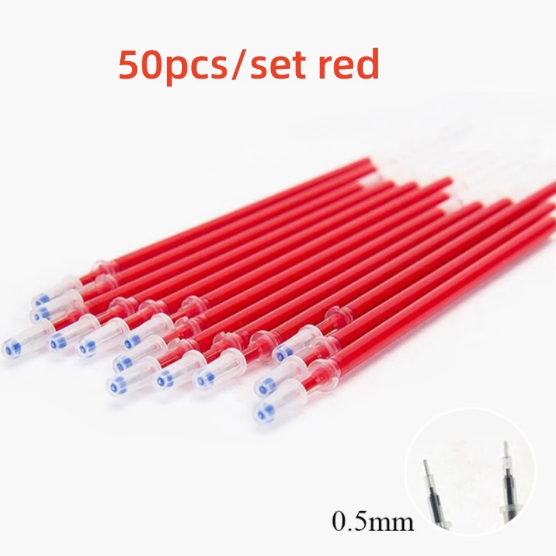 

Сменные стержни для гелевых ручек MROOFUL 0,5 мм, синие, красные, черные