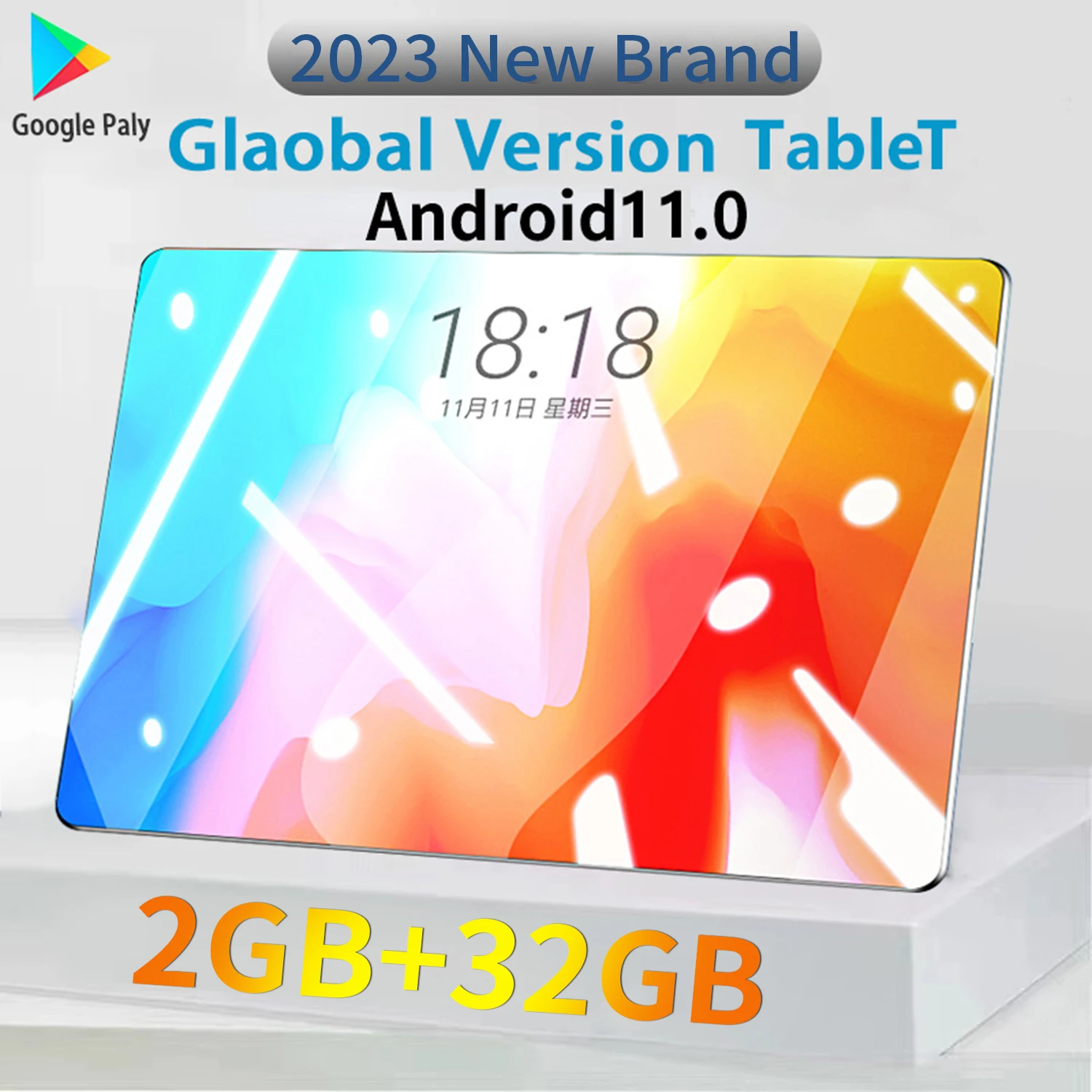 

2023 New Global Version Tablet Android 6 10.1 Inch Tablets 2GB RAM 32GB ROM 3500mAh Network Wifi 8 Core