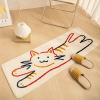2022cartoon cat rugs for bedroom shaggy soft carpets for living room machine wash anti slip floor mat home decor rug