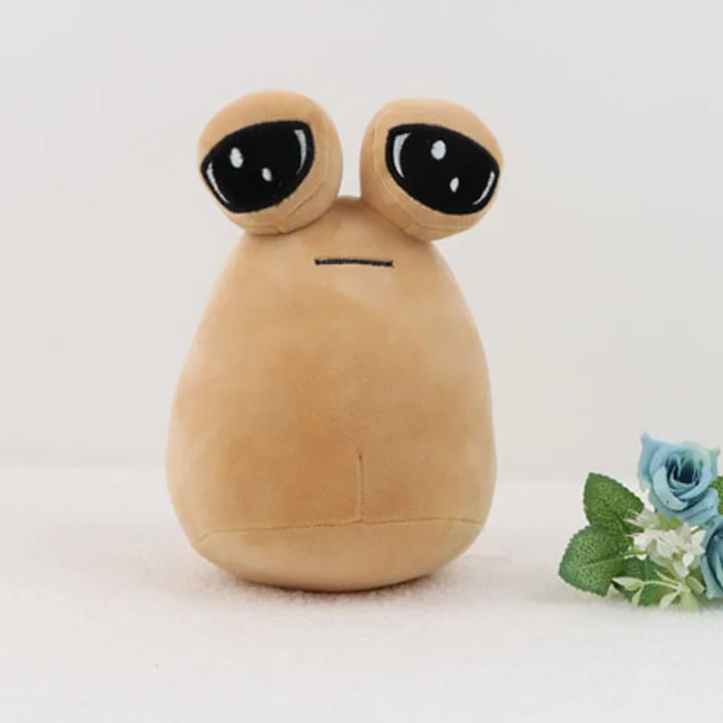 

22 см мой питомец поу инопланетянин плюшевые игрушки мягкое набивное животное поу кукла подарок на день рождения игрушка для детей