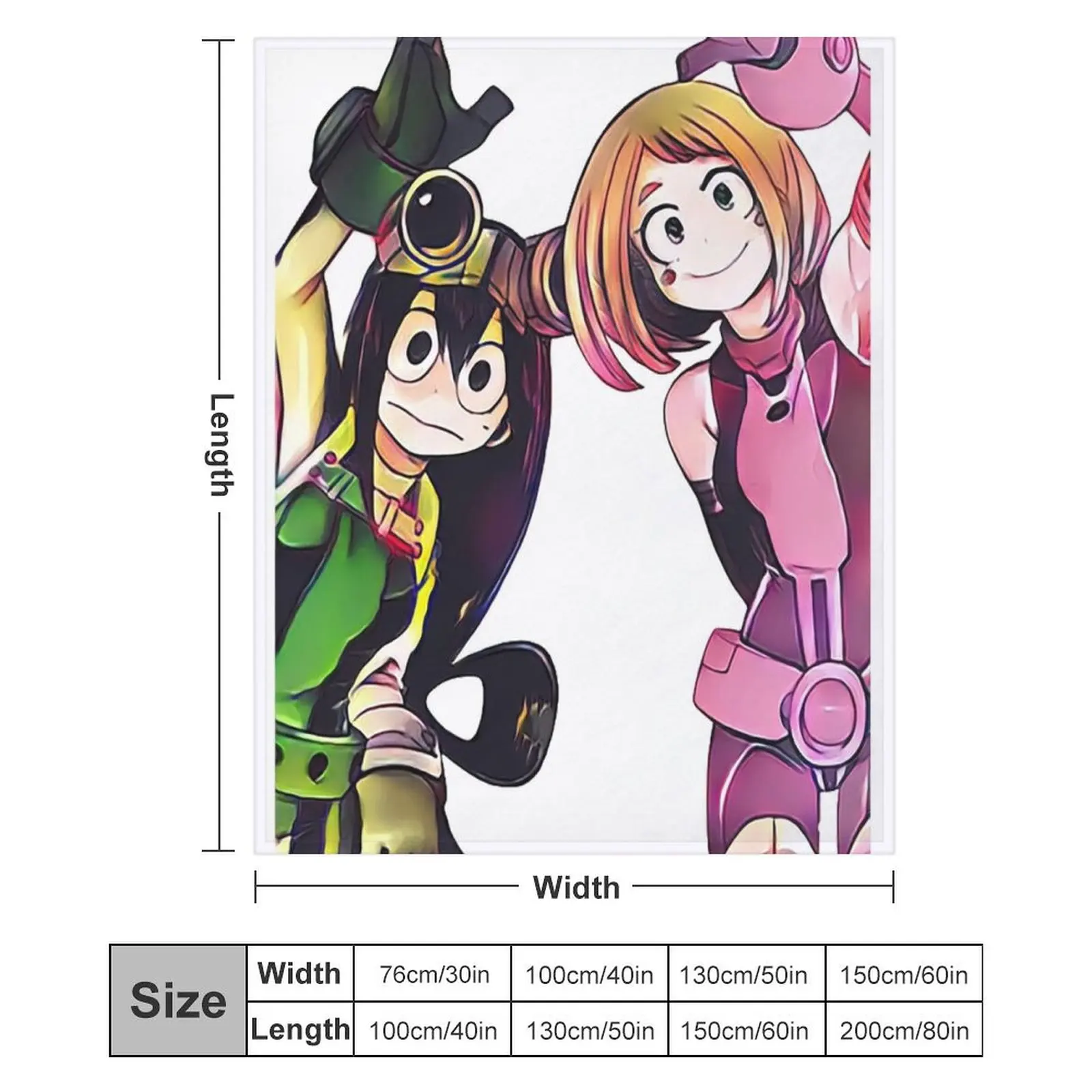 Одеяло Tsu and Ochako Мягкие большие роскошные дизайнерские одеяла