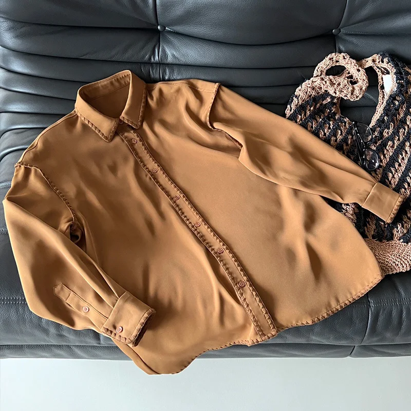 

2022 Summer Runway Women Two Piece Sets Shorts Set Elegant Long Sleeve Embroidered Seam Shirt Elastic Waist Wide Leg Shorts