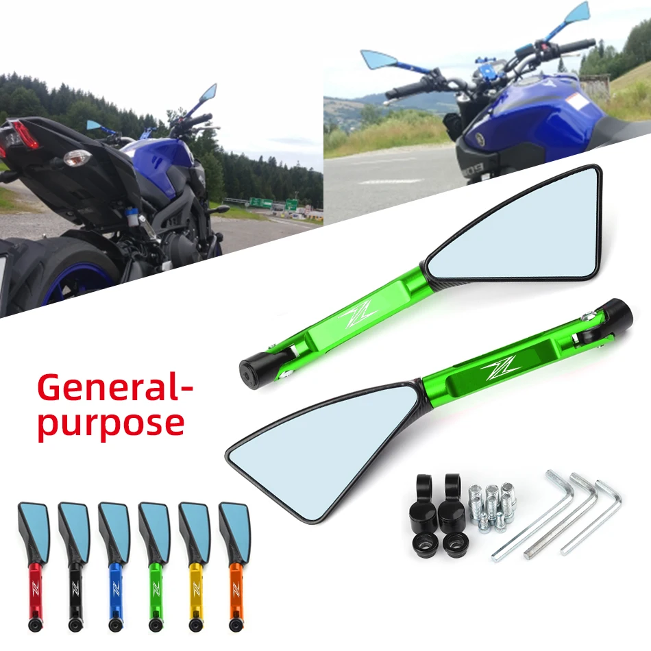 

Universal Motorcycle mirror CNC side Rearview For kawasaki Z900 Z1000 Z800 Z750 Z650 Z300 Z250 Z125