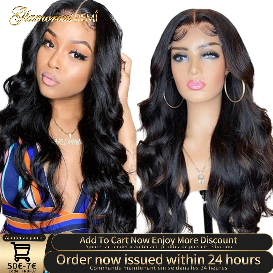Body Wave Lace Front Wig Preplucked 13x4 Brazilian Lace Front Human Hair Wigs Natural Color Body Wave Wigs For Women Human Hair