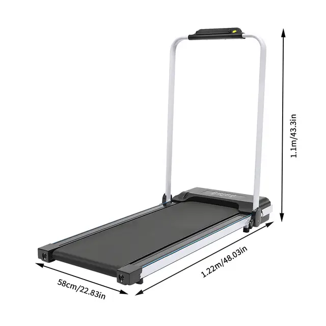 2 in 1 Folding Electric Treadmill Under Desk Walking Pad for Home Office Using Gym Fitness Equipment Under Desk Treadmill 5