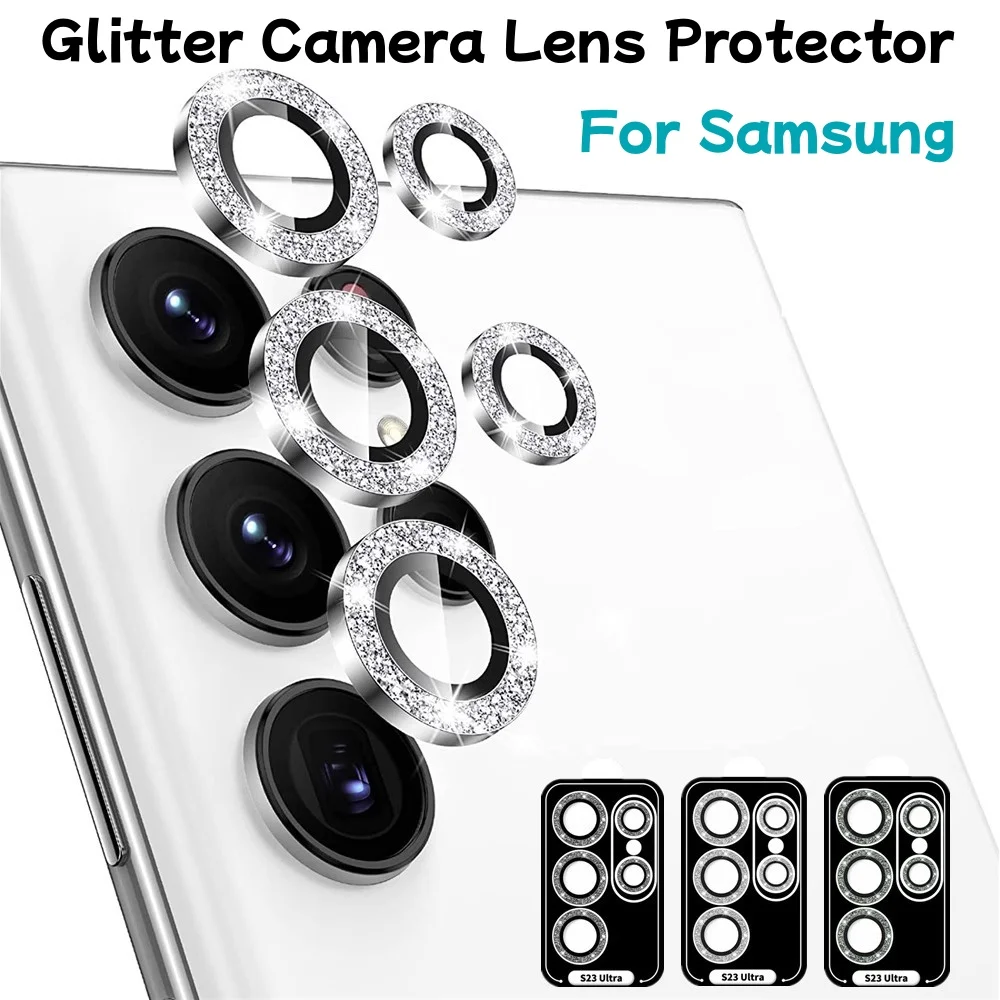 Samsung Galaxy S24/S23 Ultra/S24+ Стеклянная Задняя Крышка Защитное Кольцо Для Объектива Камеры