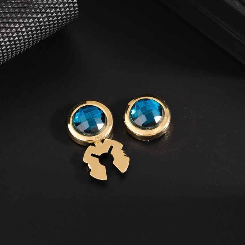 Высококачественные круглые манжеты с кристаллами пуговицы для свадебной