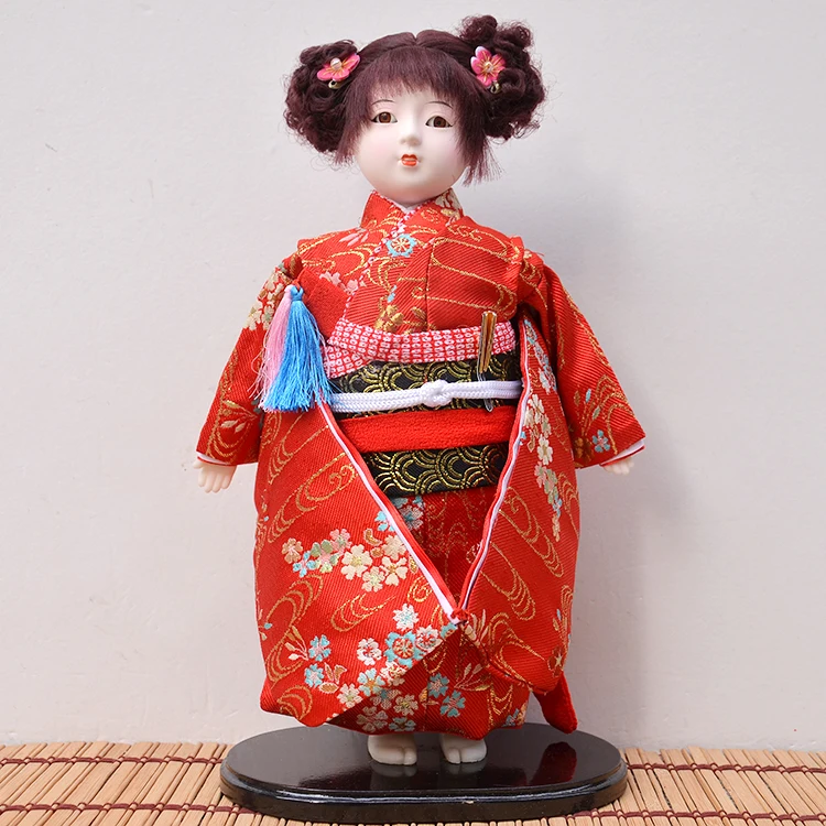 Ретро японская кукла гейши  из полимера