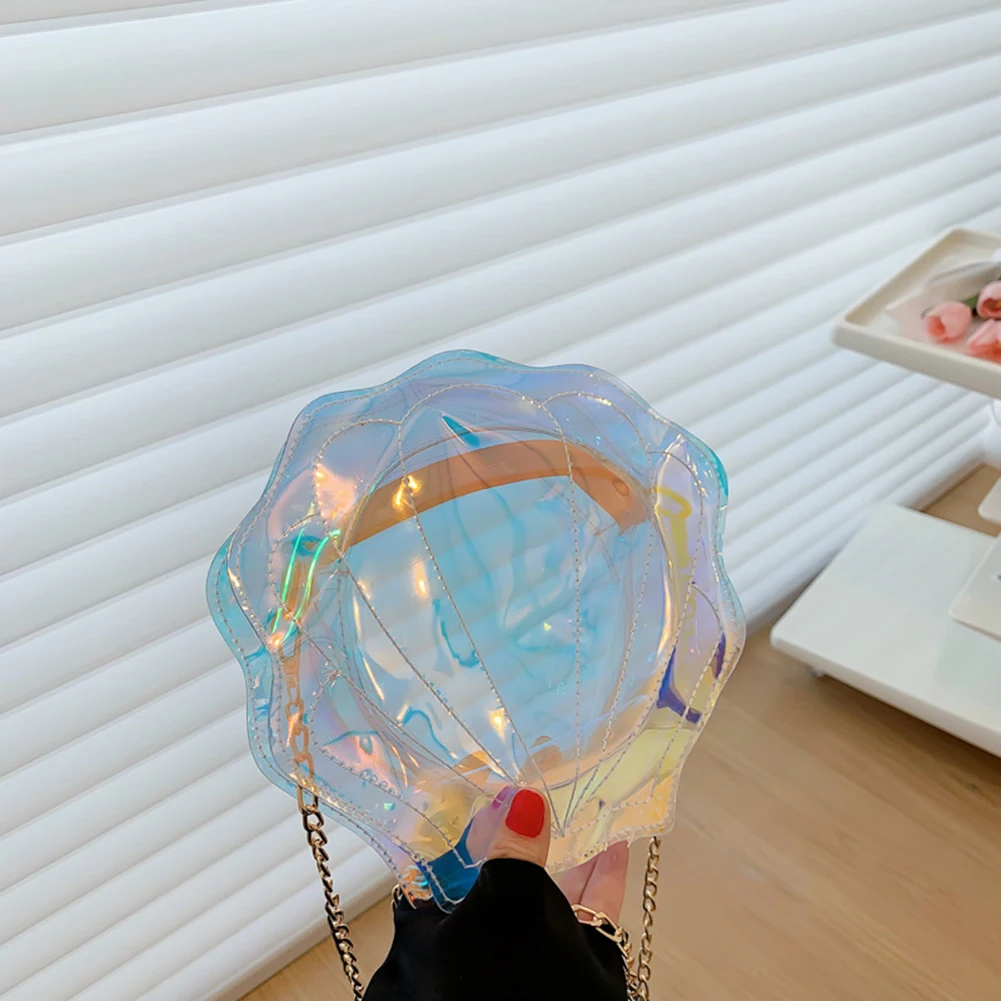 

Women Shoulder Bag Fashion Laser Transparent Crossbody Bags Messenger Shoulder Beach Bag 2022 New Design Handbags
