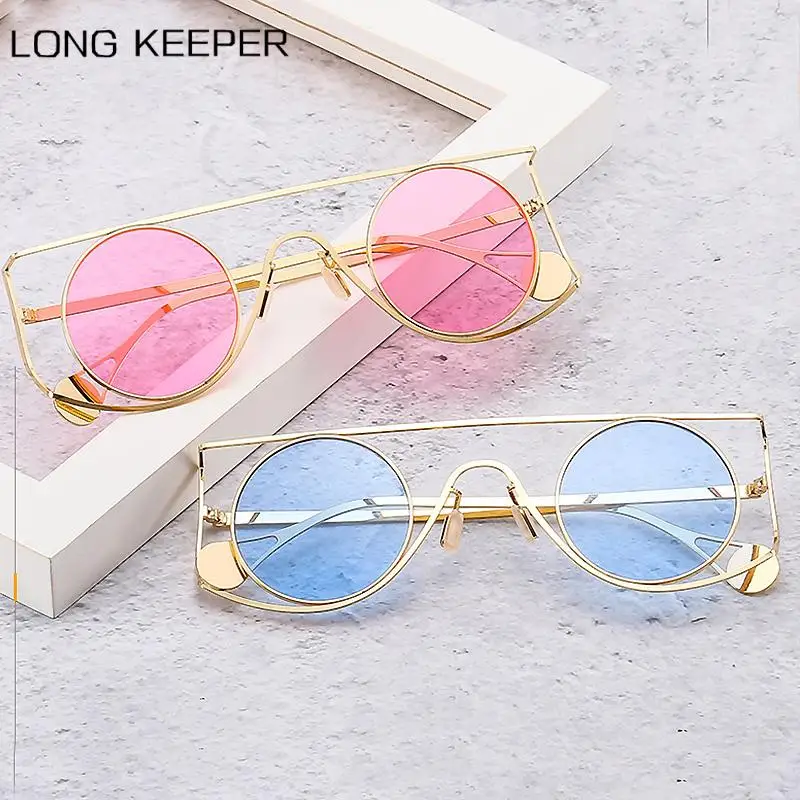 

Round Steampunk Sunglasses Men Classic Brand Designer Vintage Punk Glasses Retro Metal Frame Sunglasses For Male Oculos 2022