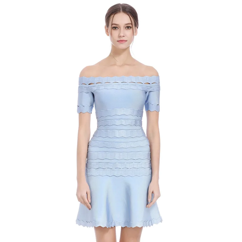 

Temperament A-line Skirt Bandage Slim Fit Slim Dress GRAY22