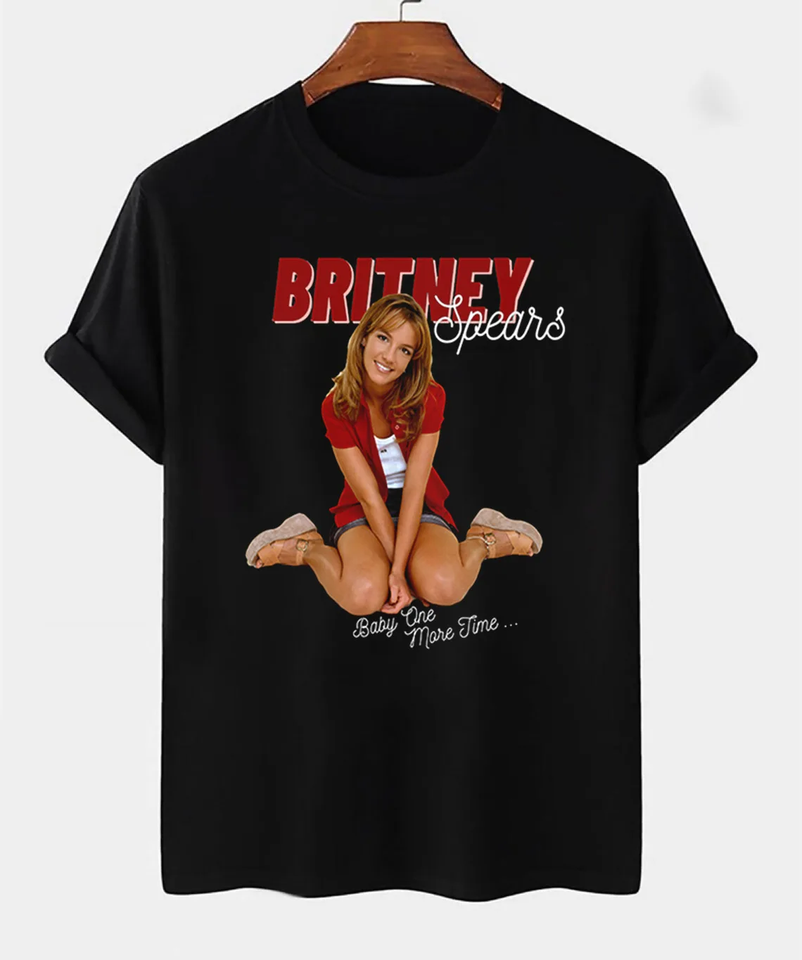 Футболка унисекс Britney Spears Baby One More черная все размеры бесплатная доставка