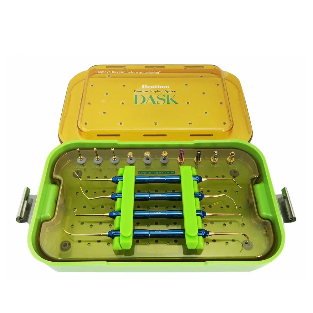 100% Original Dentium DASK Dental Implant Drills Maxillary Advanced Sinus Rinse Tool Kit