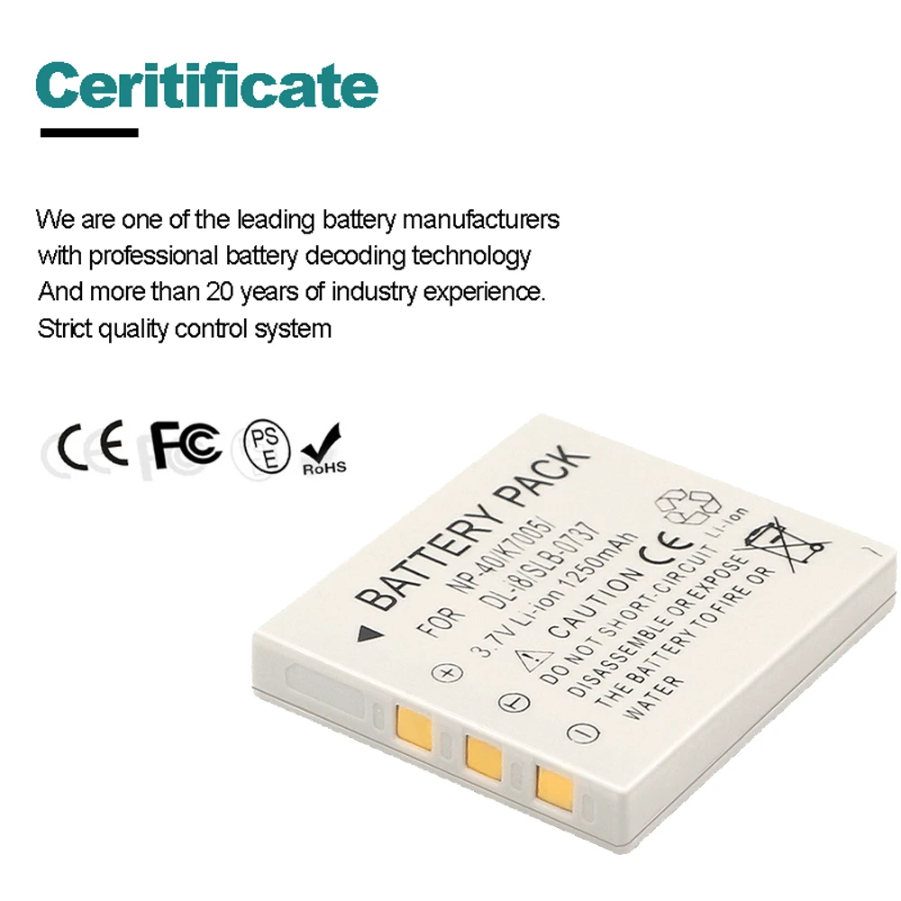 Батарея для Rollei: DA10 DB60 DP60