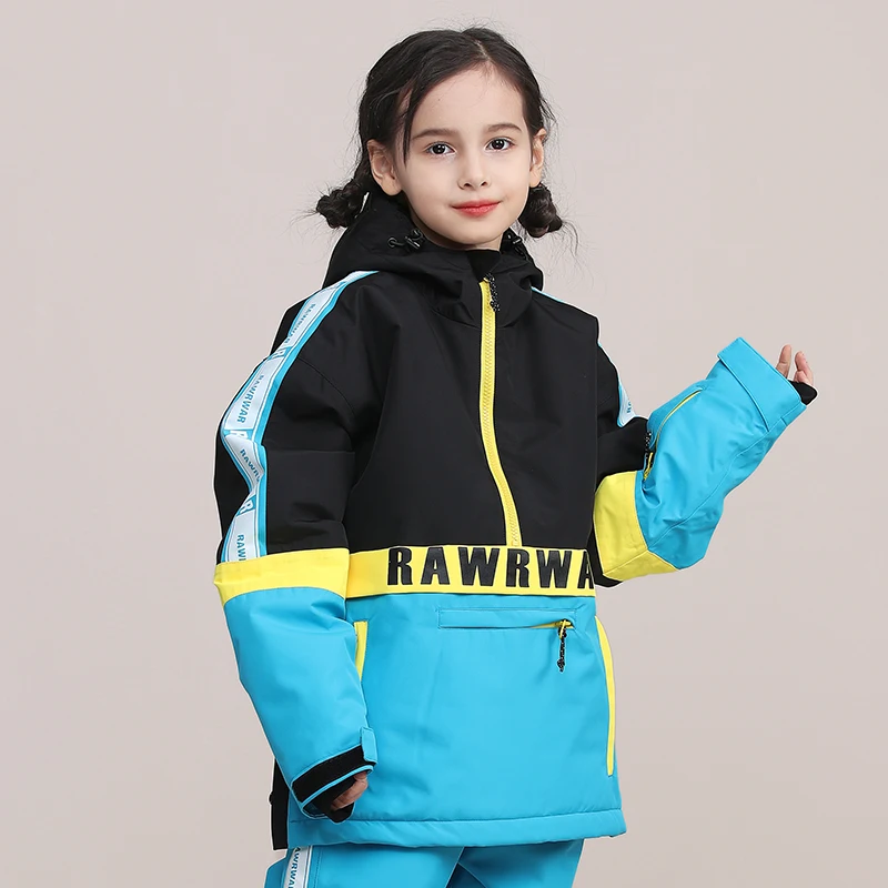 

New Children's Ski Jacket Brands Winter High Quality Children Windproof Waterproof Snowsuit Winter Boy Ski and Snowboard Jacket