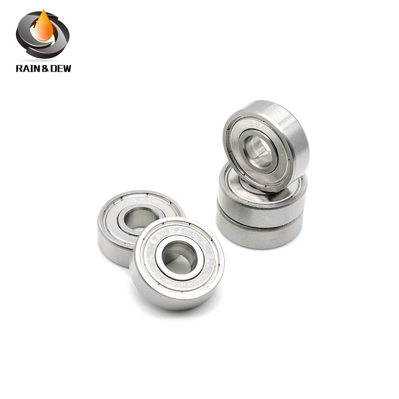 8Pcs S608ZZ  Stainless Steel Ball Bearing 608zz ABEC-9  8x22x7 mm   roller skates Bearing 608