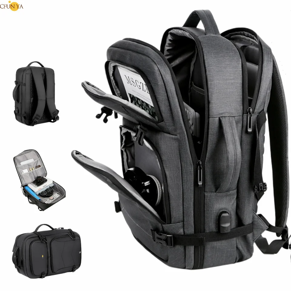 

Luxury Large Business Backpack For Men Women 15.6" Laptop Bag USB Schoolbag Rucksack Computer Backbag Mochila Travel Daypack