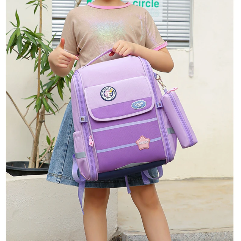 New Girl Boy Backpack with Pen Bags Children Unicorn Cute Backpacks for Travel Grade 1-4 Primary School Student Bag Mochila Hot