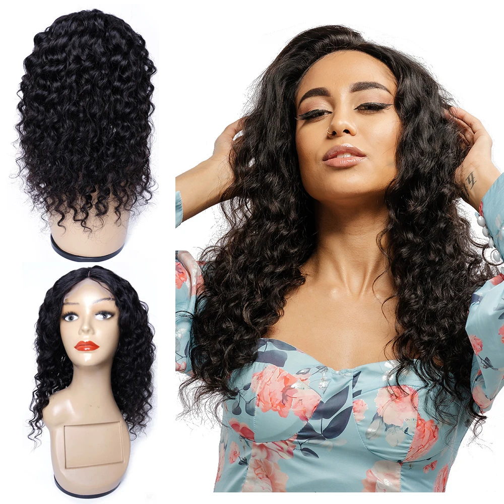 Парик из натуральных человеческих волос с глубокой волной 13x 4 - купить по