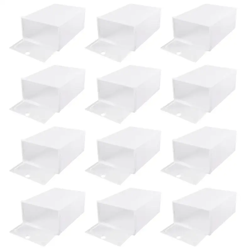 2/6/12 шт. прозрачные органайзеры для обуви |