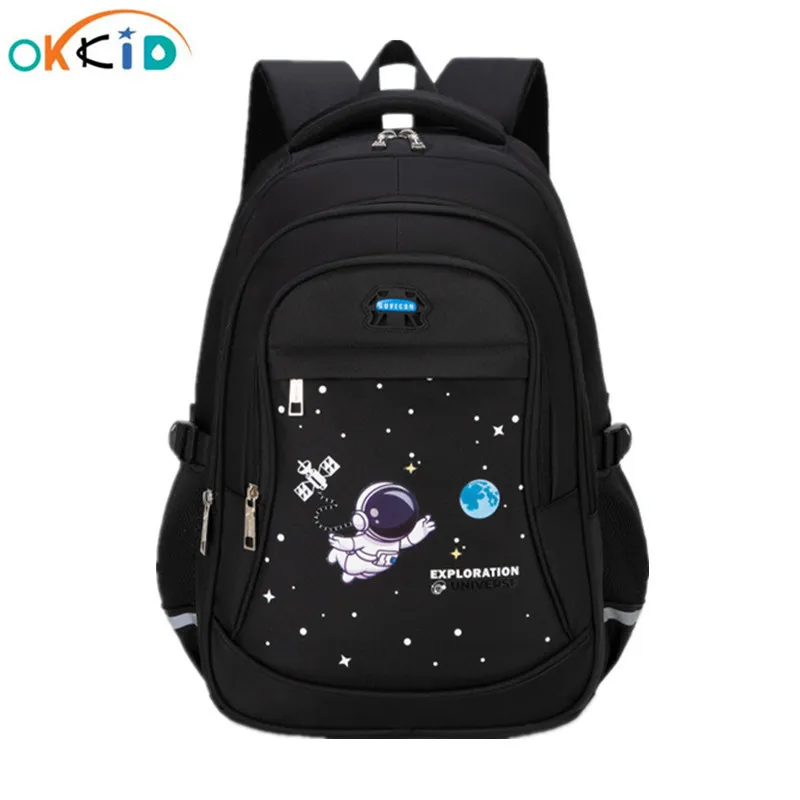 

Школьный рюкзак OKKID с милым мультяшным космонавтом для мальчиков, школьные рюкзаки для детей, школьный рюкзак для мальчиков-подростков