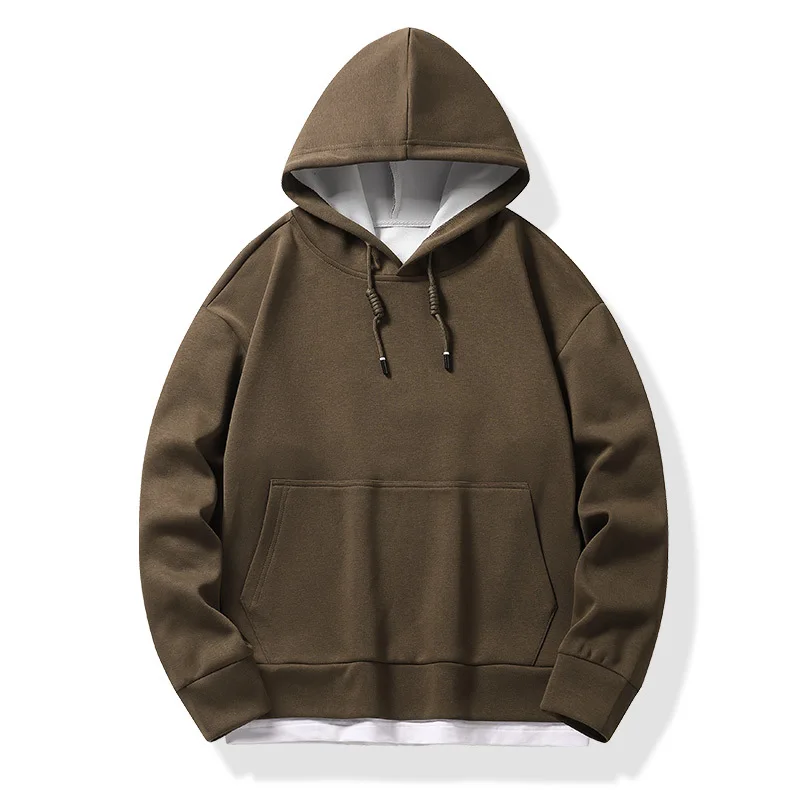 

New Arrival Fashion Cotton Spring Smooth-plate Hooded Men's Autumn Flow Oversized Pullover Plus Size L-4XL 5XL 6XL 7XL 8XL 9XL