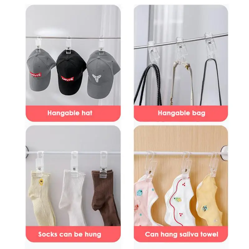 

Bathroom Cross Air Clip Fixing Multi-purpose Hook Clip Anti-running Windproof Bar Barb Clip Tools And Gadgets Barb Clip