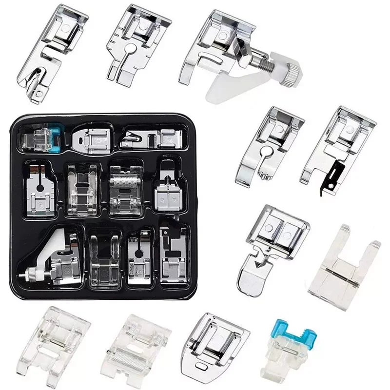 

Sewing Machine Presser Foot Set Domestic Sewing Machine Foot Braiding Sewing Knitting Foot Parts Sewing Tools Accessories