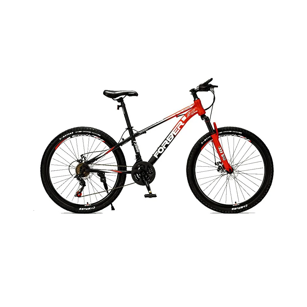 

24 Inches Mountain Bike 21/24 Speed Bicycles For Adults Cross-Country Carbon Steel Dual Disc Brake Shock Absorption Bicycle