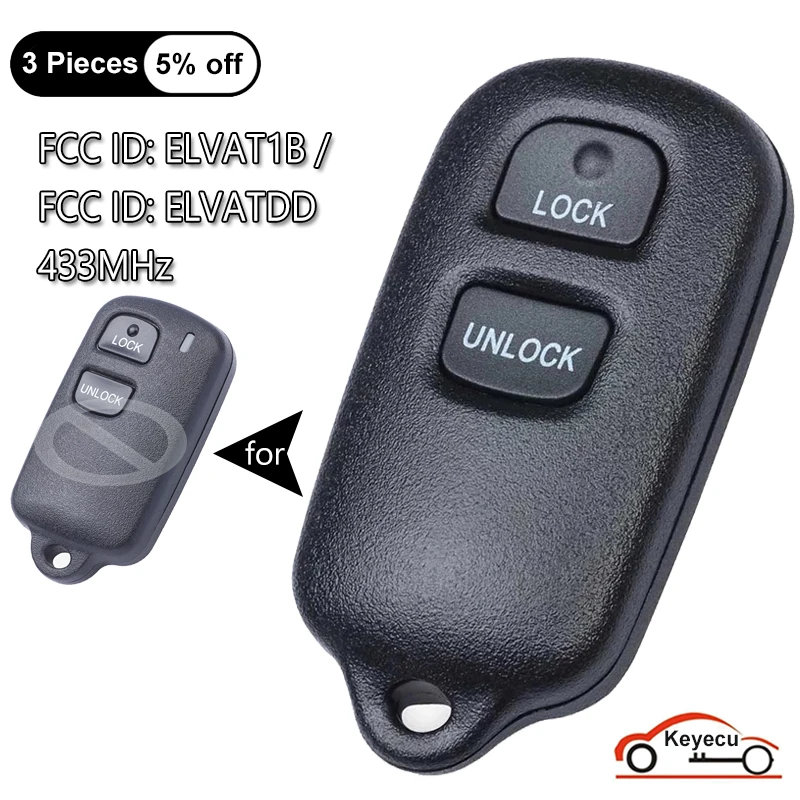 Идентификатор для Toyota Corolla Sequoia Tacoma Tundra FCC ID: ELVAT1B ELVATDD