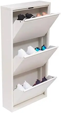 

3 & 4 Drawer Shoe Cabinet, 3-4Tier Shoe Storage Organizer, (White) (3 & 4Tier) (4 Tier) Kitchen storage & organization Home Sto