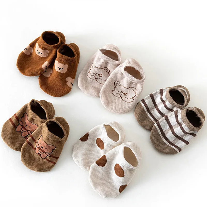 3 пары/партия детские Нескользящие носки на возраст 0-5 лет