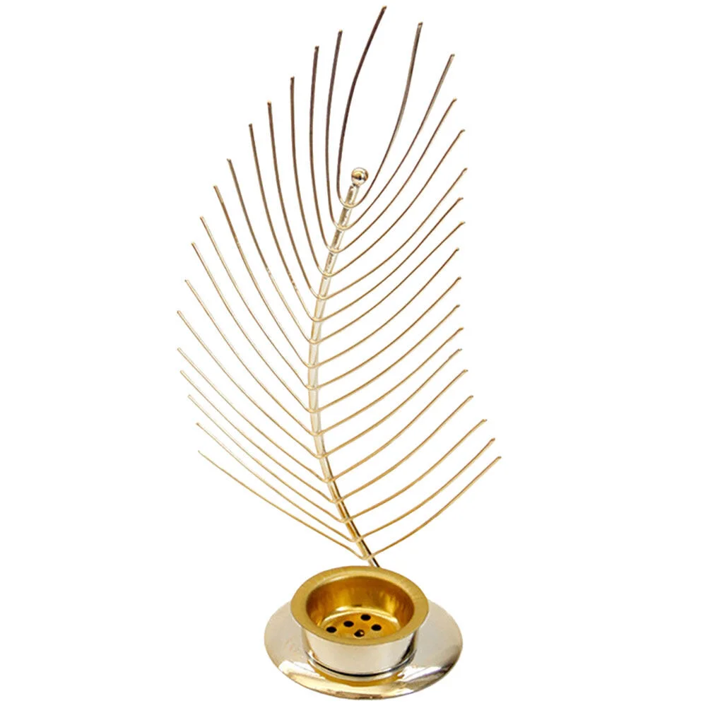 

Small Stand Leaves Cool Things Home Holder Simple Stylish Metal Cones Burner Wooden Stuff Office