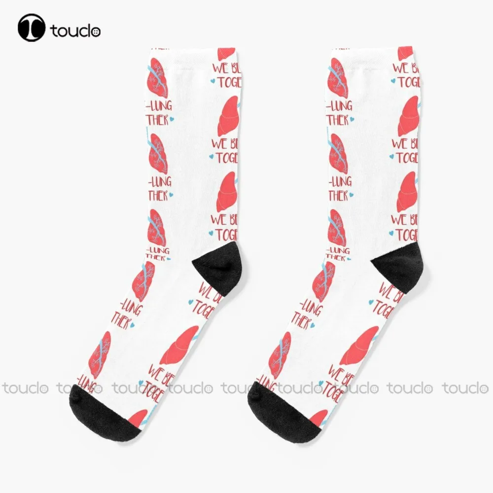 

Носки We Be-Lung Together, мужские забавные носки, носки для уличного скейтборда с цифровым принтом 360 °, удобные спортивные забавные подарки для лучших девушек