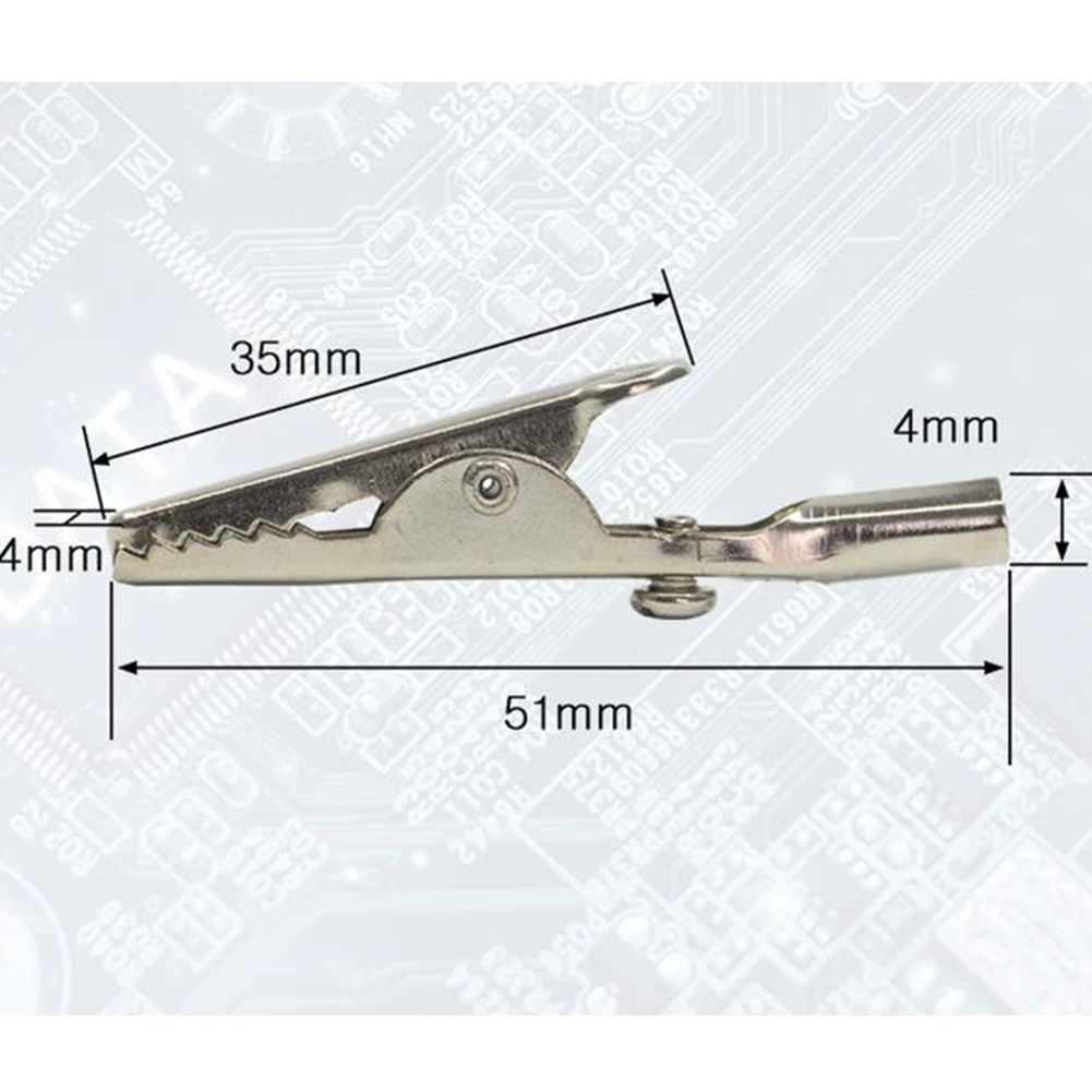 

Practical Quality Durable Alligator Clip Clips Electrical Charger Clip Electric Electrical Metal Small Battery