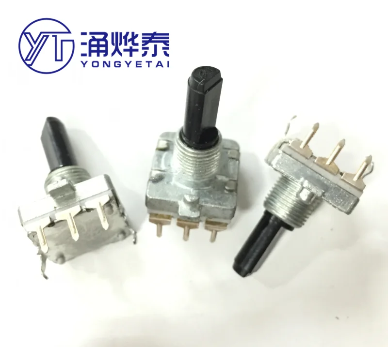 

YYT 5PCS EC16 Rotary encoder 24 Number of positioning 24 Pulse length 20MM axis Digital rotary potentiometer
