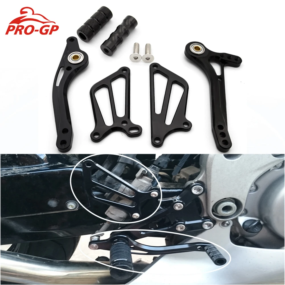 

For Honda CBR600 CBR600F F1,F2,F3 CNC Aluminum Motorcycle Rear Footrest Foot Peg Brake Gear Shift Shifter Levers + Wings