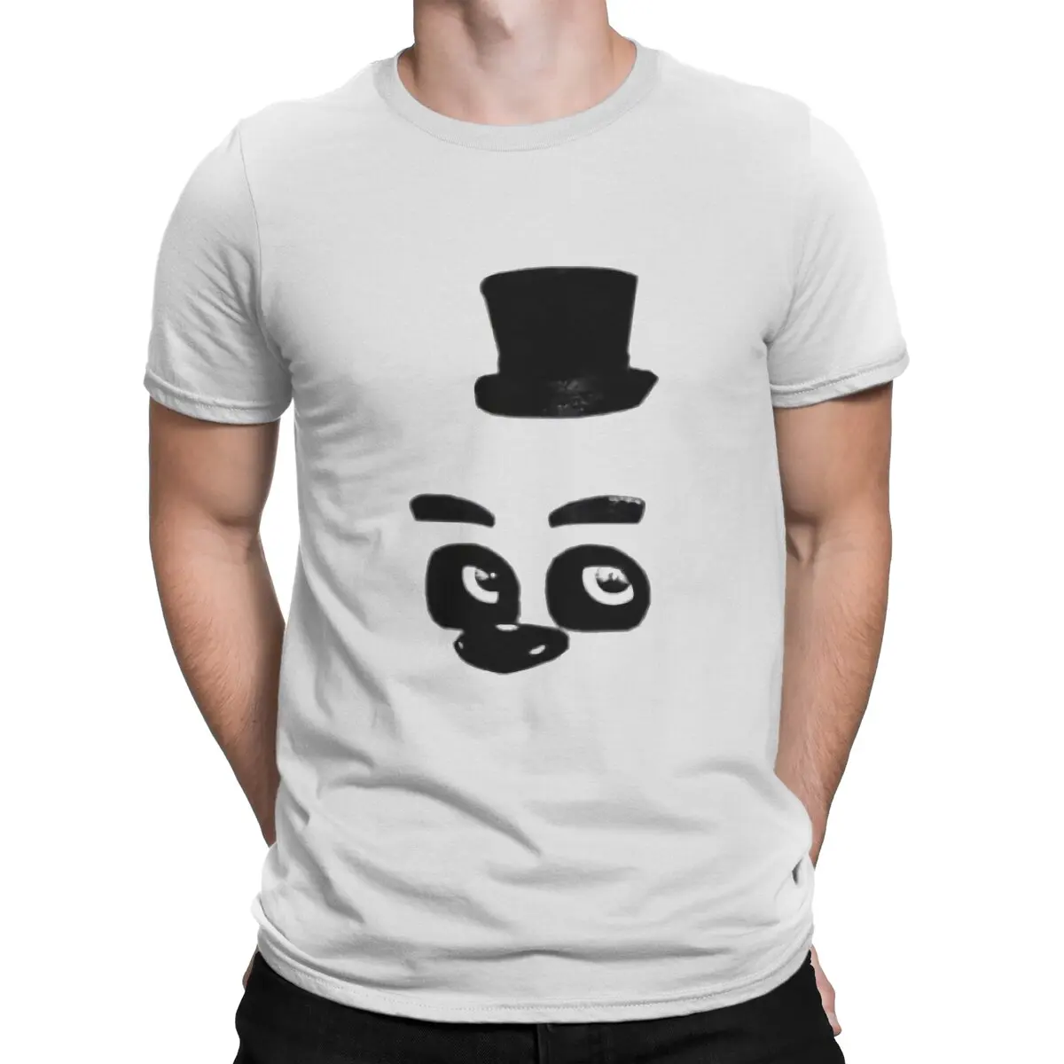 

Casual FNAF T-Shirts Men Round Neck Cotton T Shirts F-Fazbears Short Sleeve Tees Party Tops