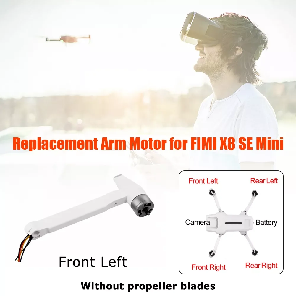 

For FIMI X8SE MINI2022 Motor Arm Drone Arm Spare Part Replacement Left/Right/Front/Back Accessory