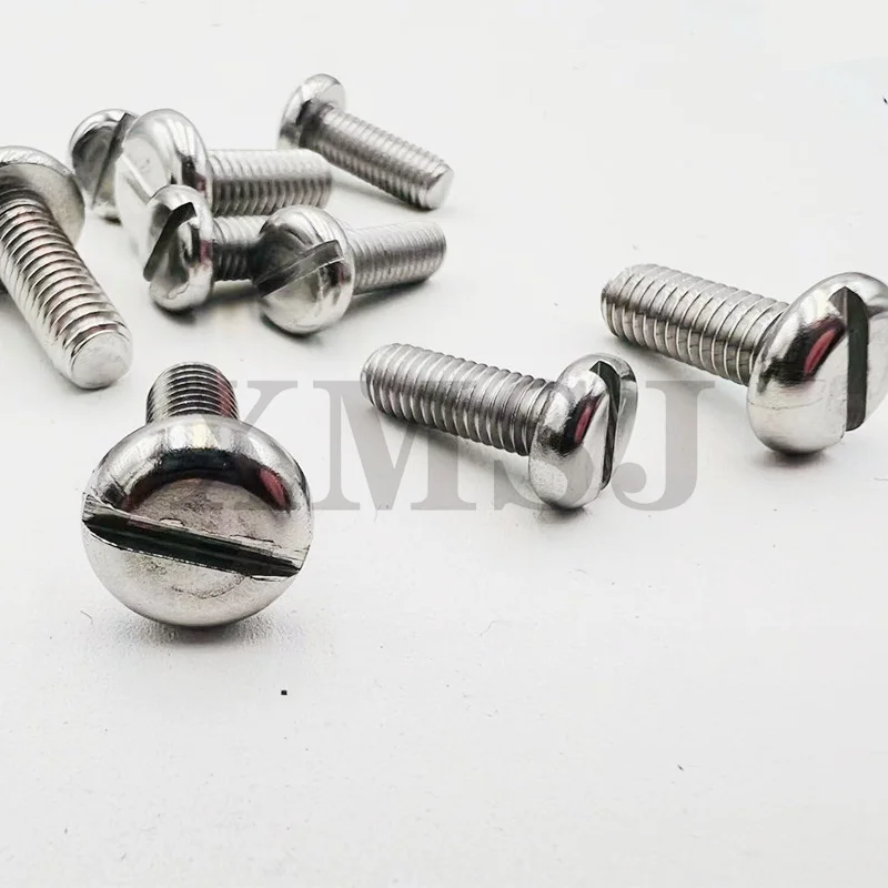 10/50 шт. M3 M4 M5 M6 M8 304 A2 нержавеющая сталь GB67 Метрическая резьба шлицевая