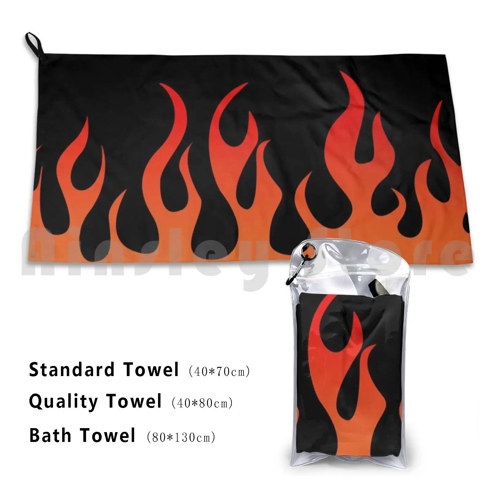 Горячее пламя банное полотенце пляжная Подушка горячее огненный огонь |