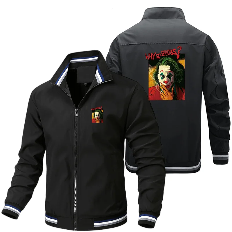 

Зимняя мужская теплая велосипедная куртка с принтом дьявола клоуна 2023, мужская бейсбольная куртка, мужское уличное пальто для альпинизма и ...