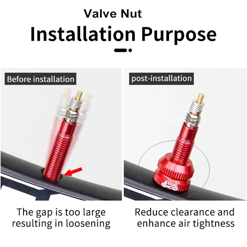 2 ~ 8 комплектов гайка клапана для велосипедных шин с набором колпачков Presta MTB