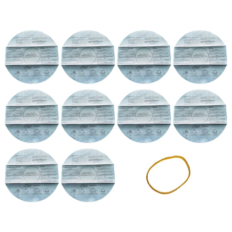 

10 Pcs Wet Dry Vac Filter Vf2002 Dry Disc Vacuum Filters For Shop-Vac Part 9010700, 9013700 With 4 Pcs Retaining Bands