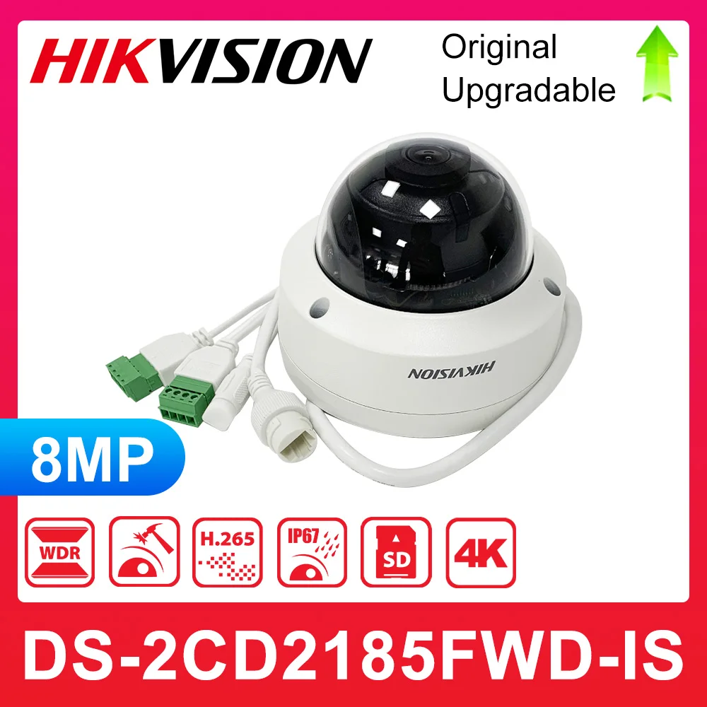

Hikvision DS-2CD2185FWD-IS 8MP Dome IP Camera PoE Outdoor Weatherproof IP67 CCTV Security Surveillance Night Vision IR 30M