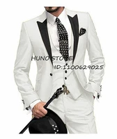 wedding mens suit tuxedo 1 piece button collar slim fit solid color blazers party dress 3 piece set %d8%a8%d8%af%d9%84%d9%87 %d8%b1%d8%ac%d8%a7%d9%84%d9%8a