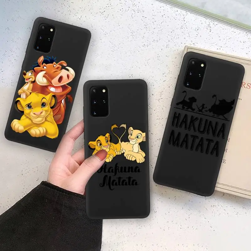 

Lion King simba Phone Case Soft For Samsung Galaxy Note20 ultra 7 8 9 10 Plus lite M21 M31S M30S M51 Cover