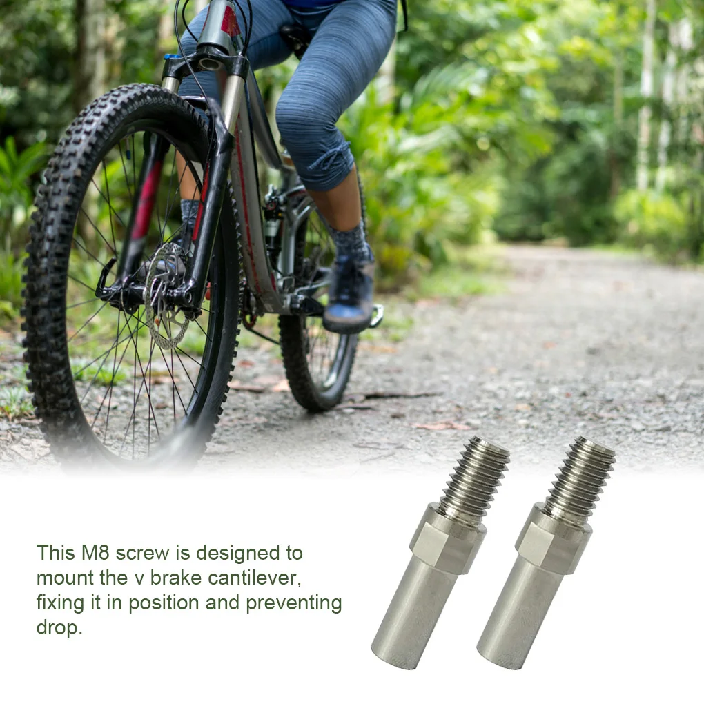 

1Pair Titanium Alloy Bike V Brake Boss Cantilever Post Screws M8 Ultralight Bike Component Bicycl Parts