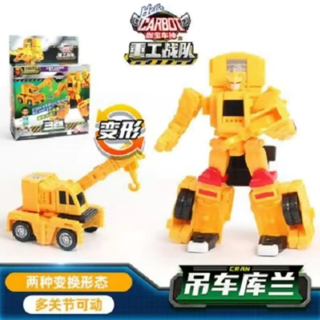

New Deformed Car Robot Transformation Robots Action Figure Korean Anime Cartoon Plastic Hello Carbot Toys Gift for Boy 1