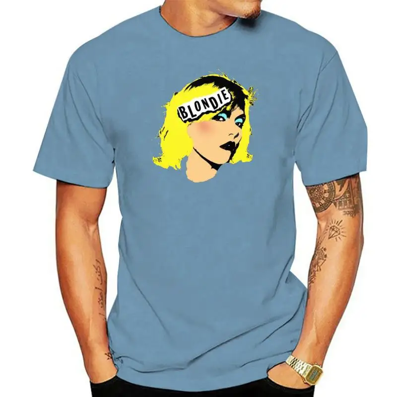 

Official Blondie Pop Art T-Shirt Eat To The Beat Parallel Lines Best of Blond New Design Cotton Male T Shirt Designing